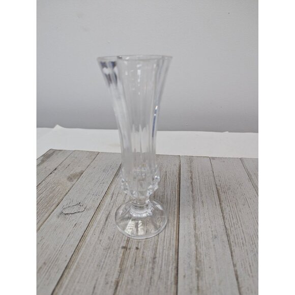Cristal D’Arques France Longchamp Crystal 6 3/4” Bud Vase - Picture 1 of 8